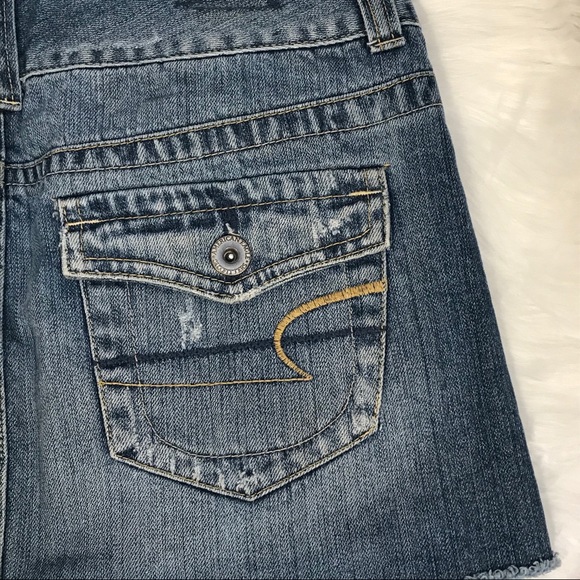 American Eagle Mini Jean Skirt Womens Size 6 - Picture 4 of 5